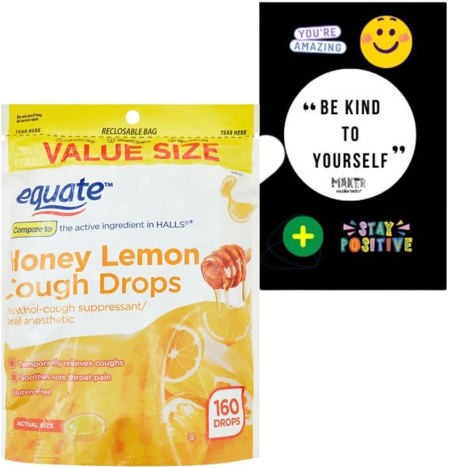 Relief Packed: Honey Lemon Cough Drops, 160 ct