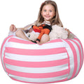 Stuffed Animal Storage Bean Bag Cover 38in Pink - X-Large Organizing