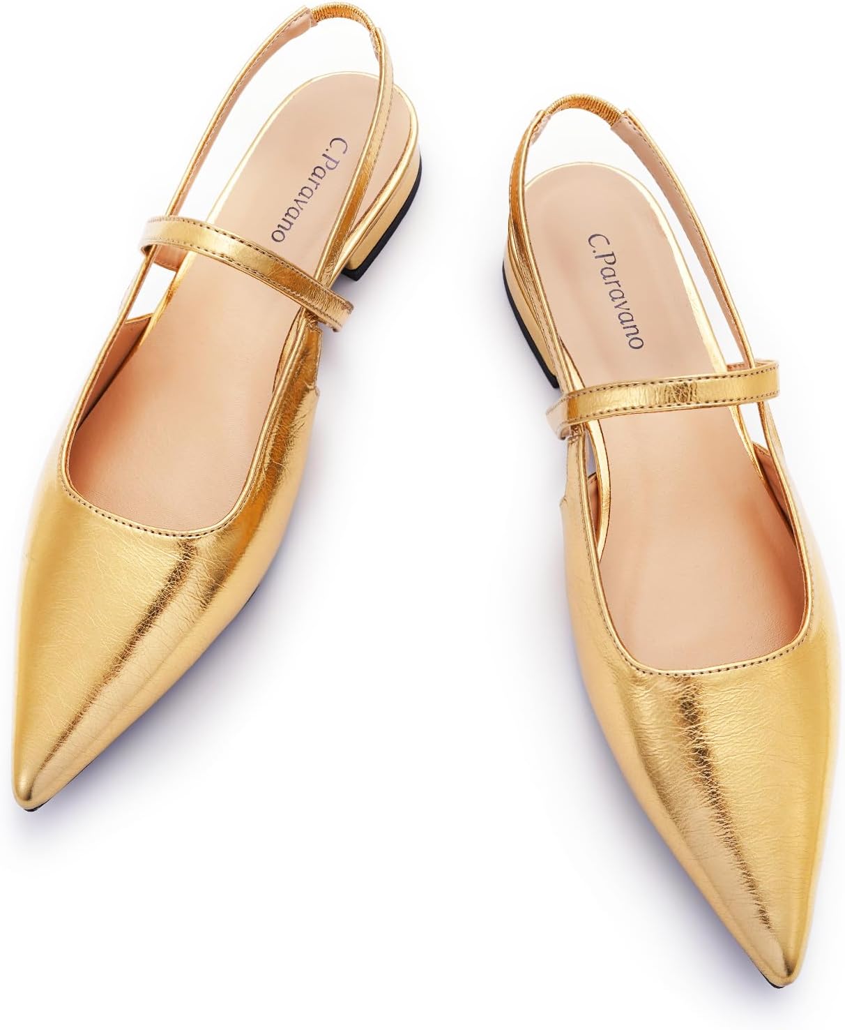 C.Paravano Women's Slingback Flats: Comfort Meets Style