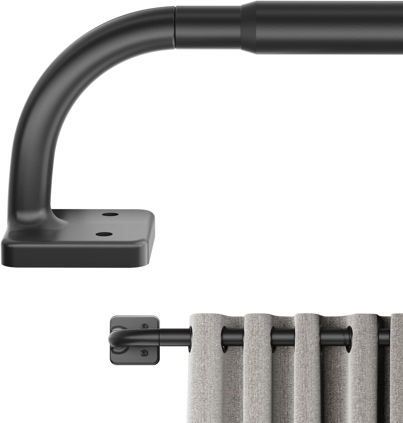 Blackout Curtain Rod - Adjustable Telescopic, 32-63