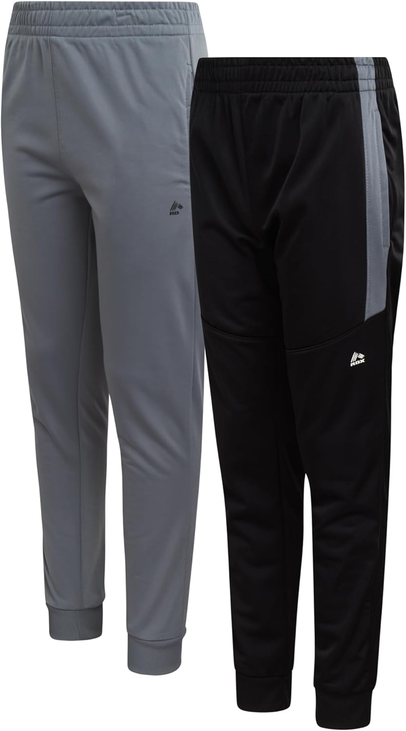 RBX Boys Sweatpants - 2 Pack Stretch Performance Joggers