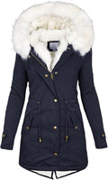 Weather Gear Women Pink Winter Coat - Trendy Hooded Parka