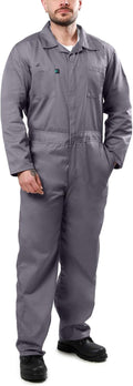 Coveralls for Men Long Sleeve Cotton Blend Work Jumpsuit - Durable Fit