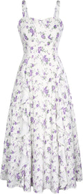 Sun Dresses for Women Boho Midi Spaghetti Ruffle Dress - 2025 Style