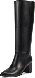 Knee High Boots for Women Chunky 2.95in Heel Pointed Toe