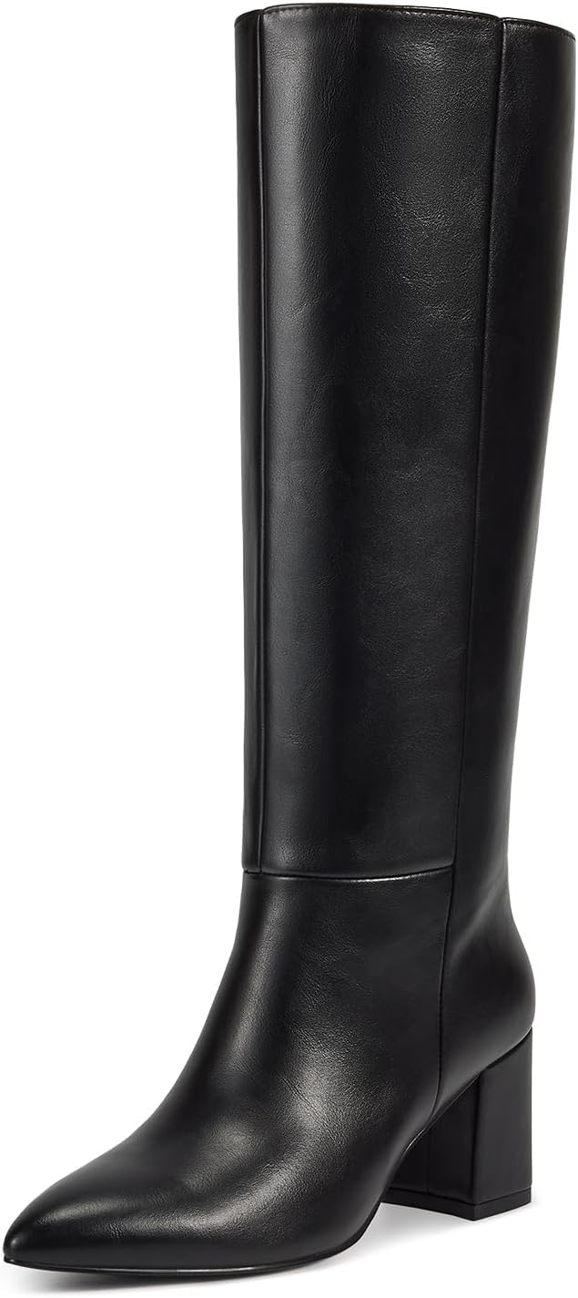 WETKISS Knee High Boots for Women with Chunky Heels and Style