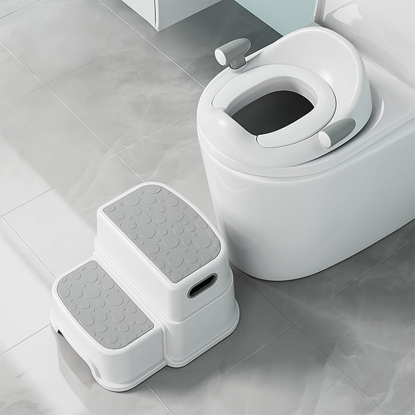 Potty Training Toilet Seat with Step Stool for Kids Comfort