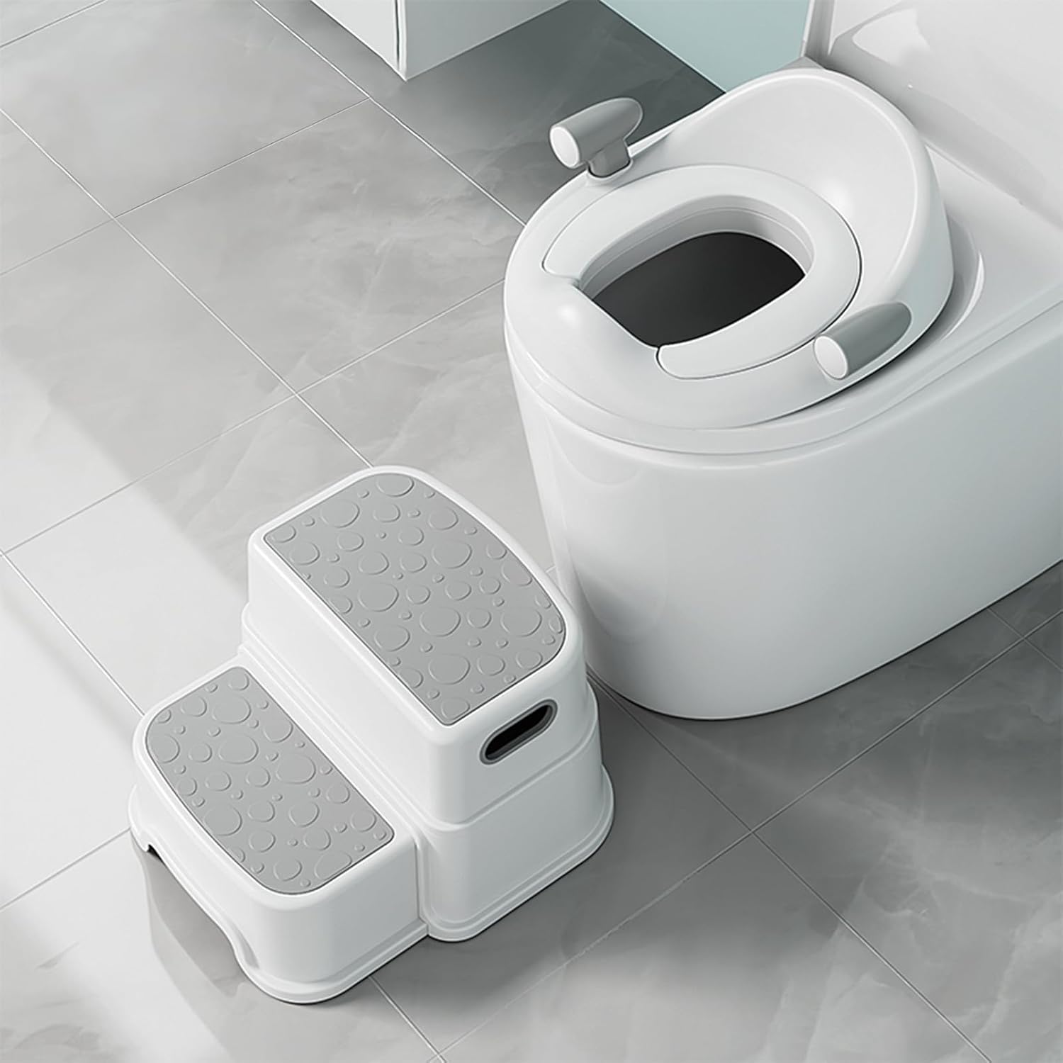 Potty Training Toilet Seat with Step Stool for Kids Comfort