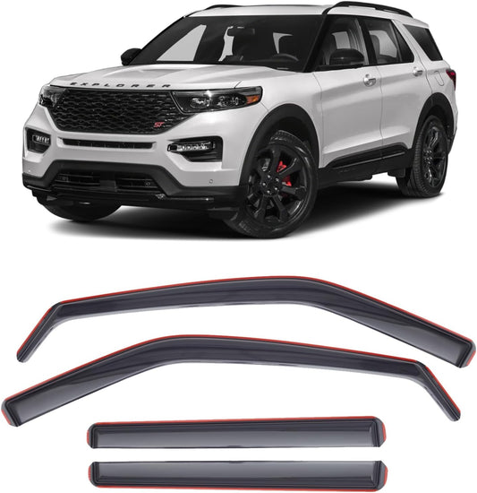 DORENA In-Channel Rain Guards for Ford Explorer 2020-2025