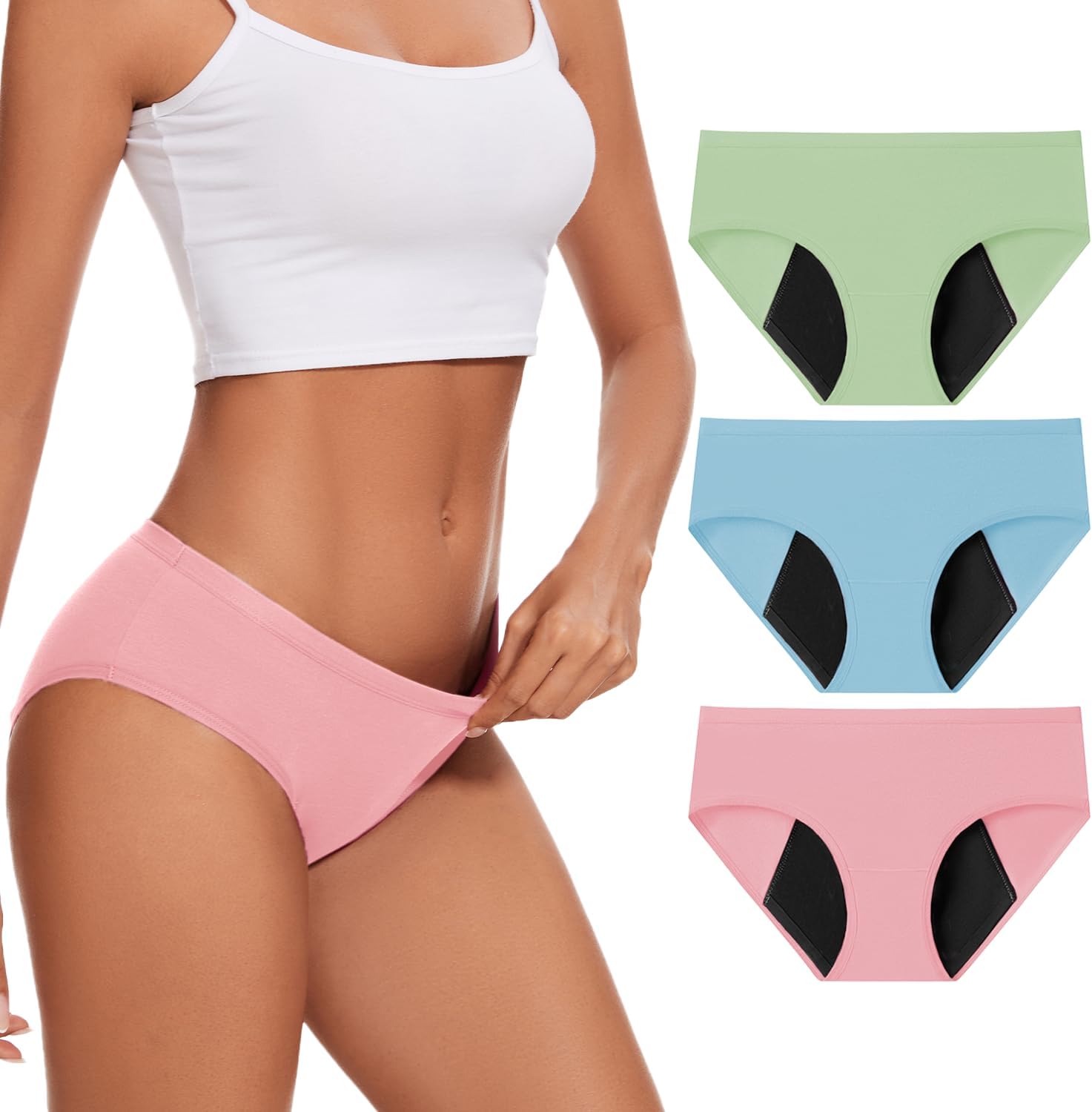 Leakproof Heavy Flow Period Underwear for Women - No Side Leaks