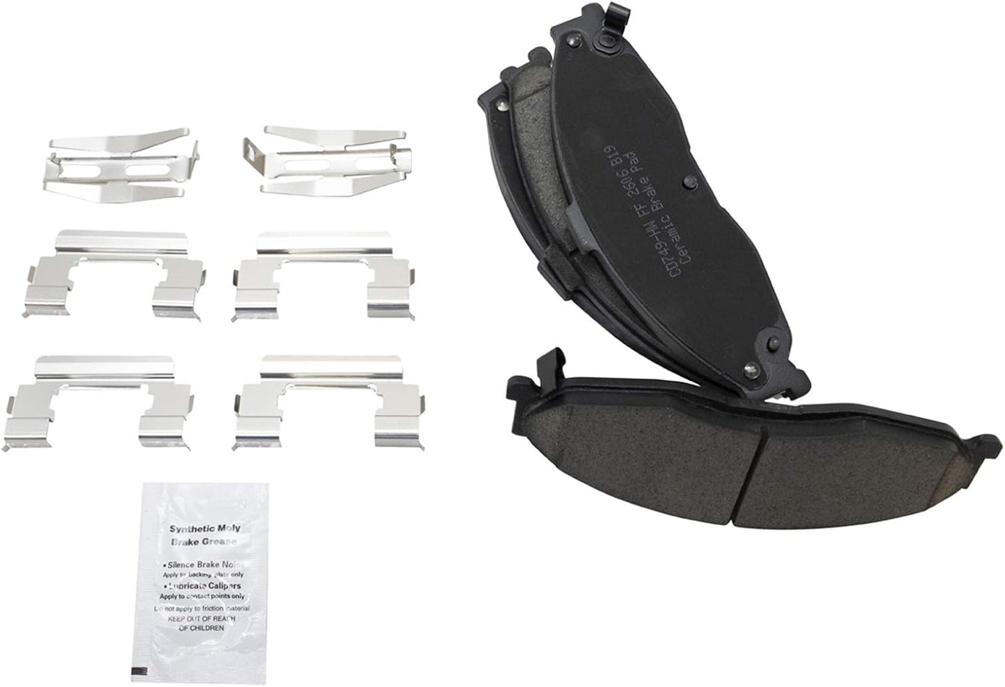 TRQ Front Brake Pads Ceramic for 1998-2002 Chevrolet Camaro