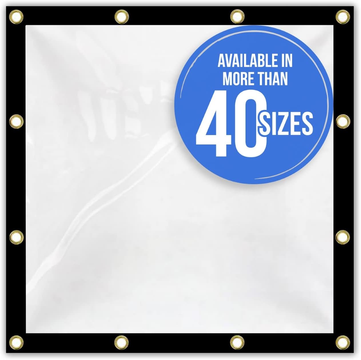Heavy Duty Waterproof Clear Tarp for Outdoor and Indoor Use