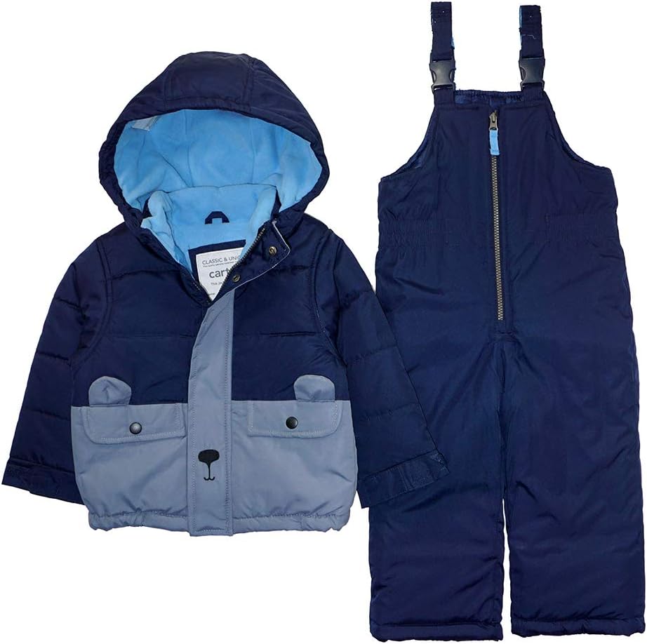 Carter's Boys' Heavyweight 2-Piece Skisuit Snowsuit for Winter Fun