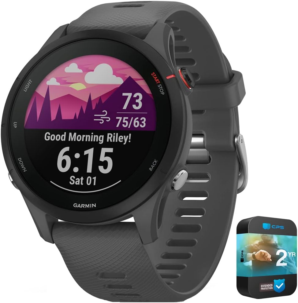 Garmin Forerunner 255 Smartwatch | GPS | 2 YR Enhanced Protection