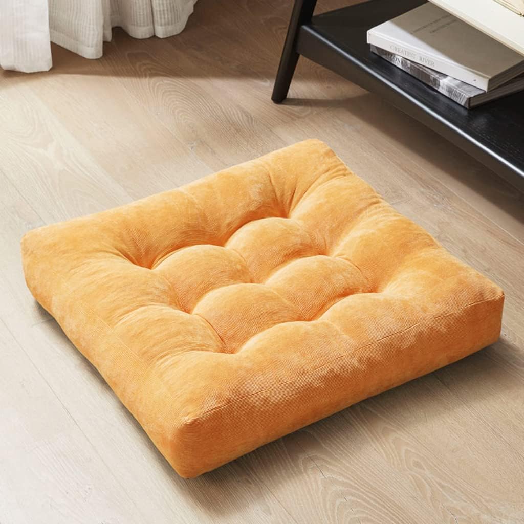 Meditation Floor Pillow for Adults - Soft Corduroy Cushion