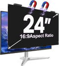 Magnetic 24 Inch Privacy Screen for Computer Monitor 16:9 - Fast