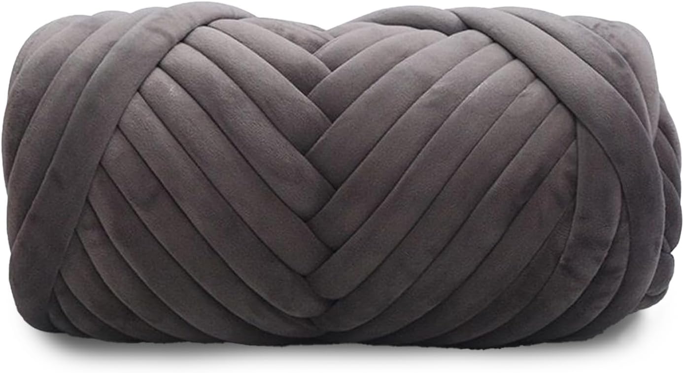 Velvet Chunky Yarn for Arm Knitting - Super Soft Jumbo Yarn