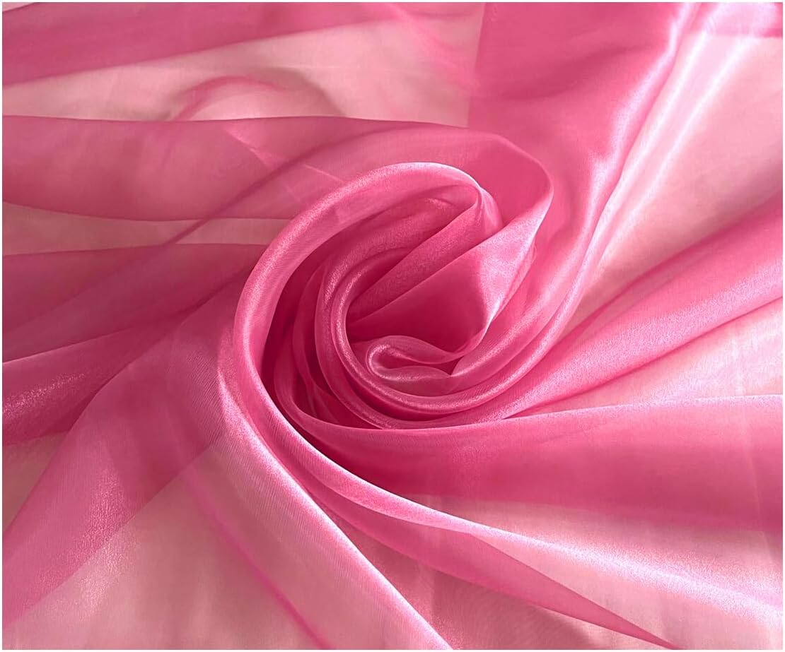 MDS Pack of 40 Yard Sheer Organza Fabric for Elegant Events