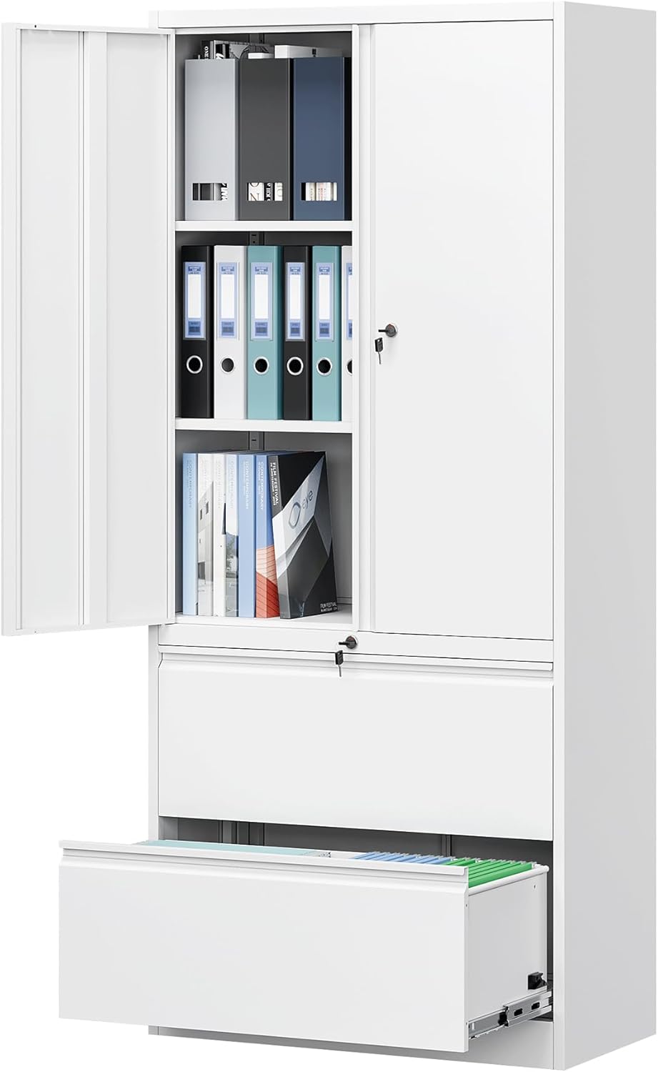 Letaya Metal Storage Cabinets for Home Office with Locking Drawers