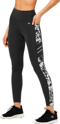 Yvette Womens Workout Leggings with Pockets - High Waisted Tummy