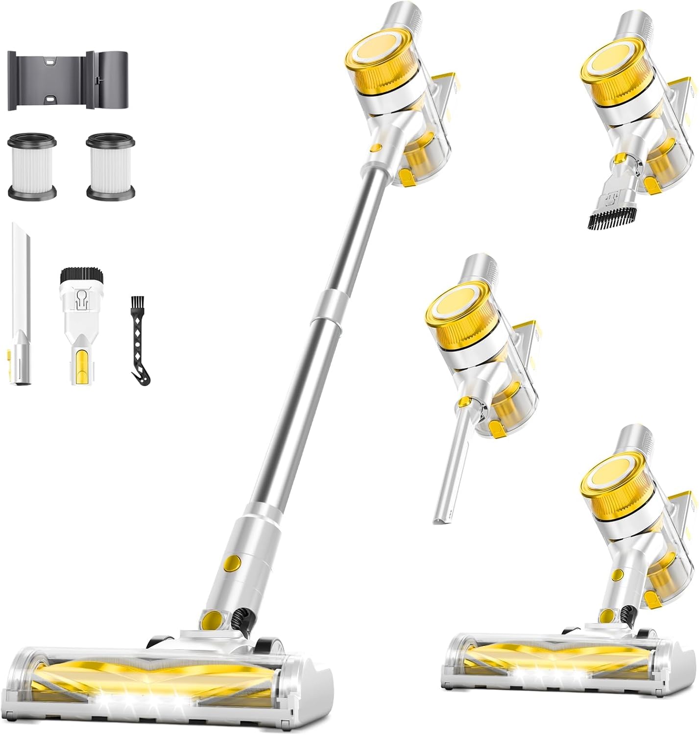 Powerful Cordless Vacuum Cleaner for Home with 45 Mins Runtime