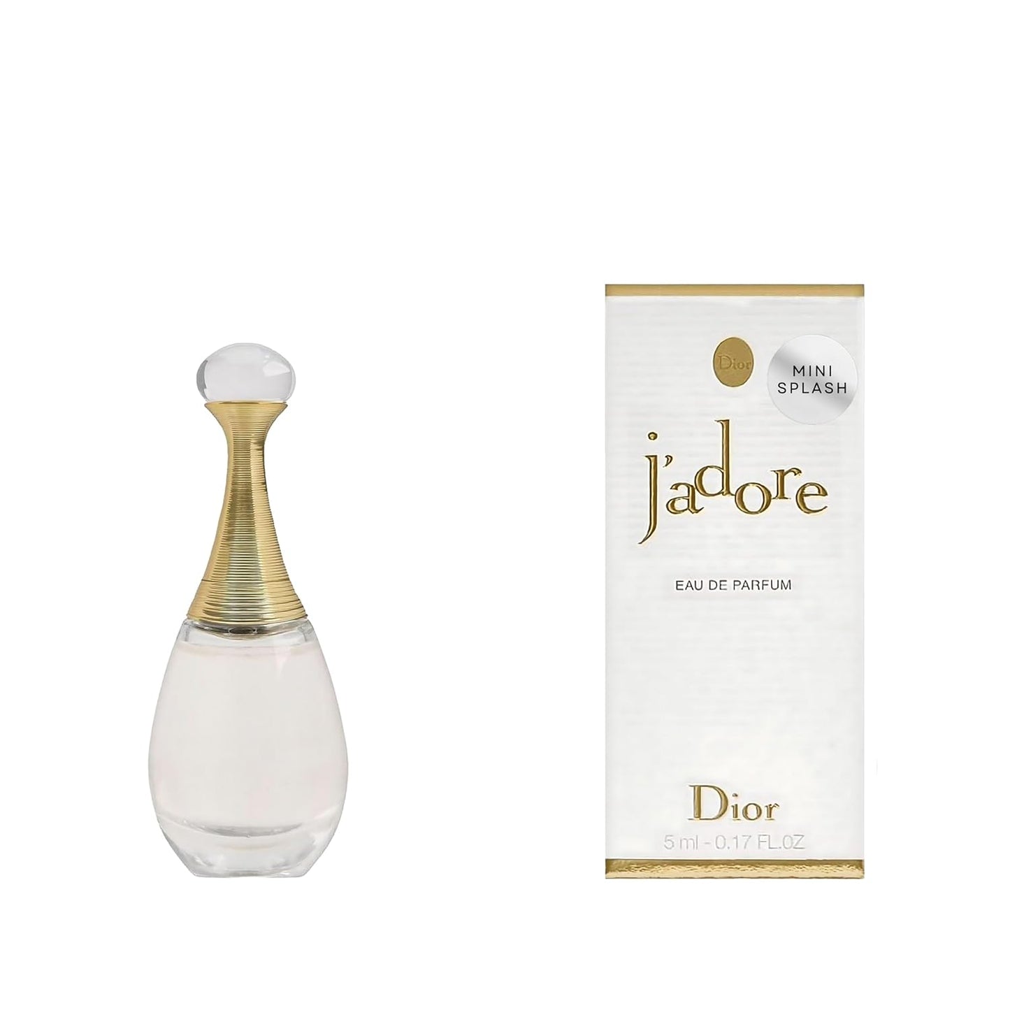 J'adore Eau de Parfum Mini Splash for Women - Elegant Travel Size