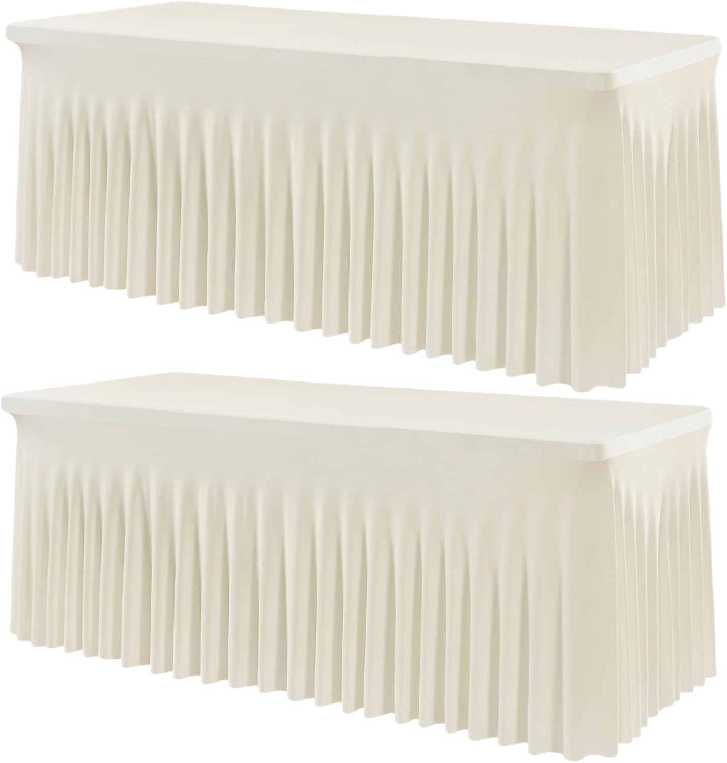 Stain-Proof Ivory Table Cloths x2: Elevate Your Events!