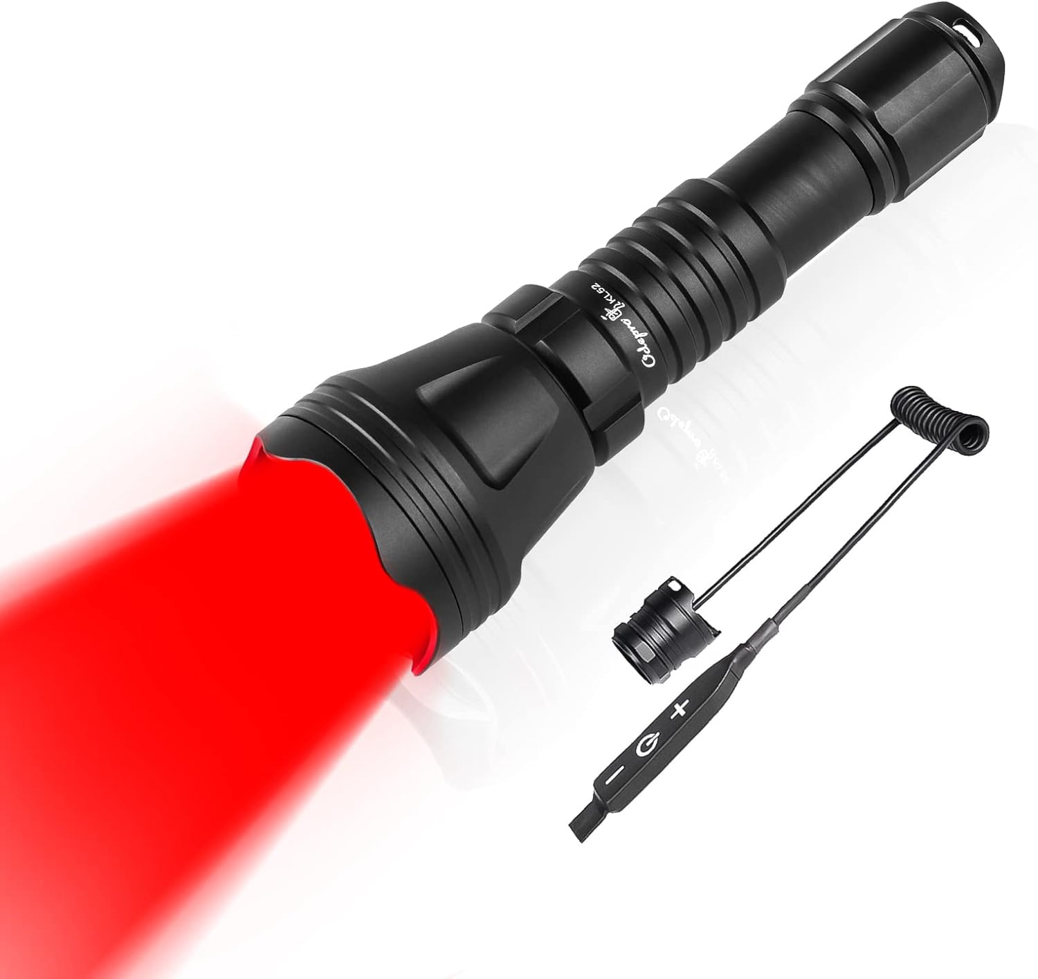 KL52 Red Light Flashlight for Night Hunting with Zoomable Focus