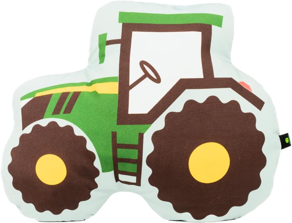 John Deere Trailer Tractor Kids Bedding Plush Decorative Pillow