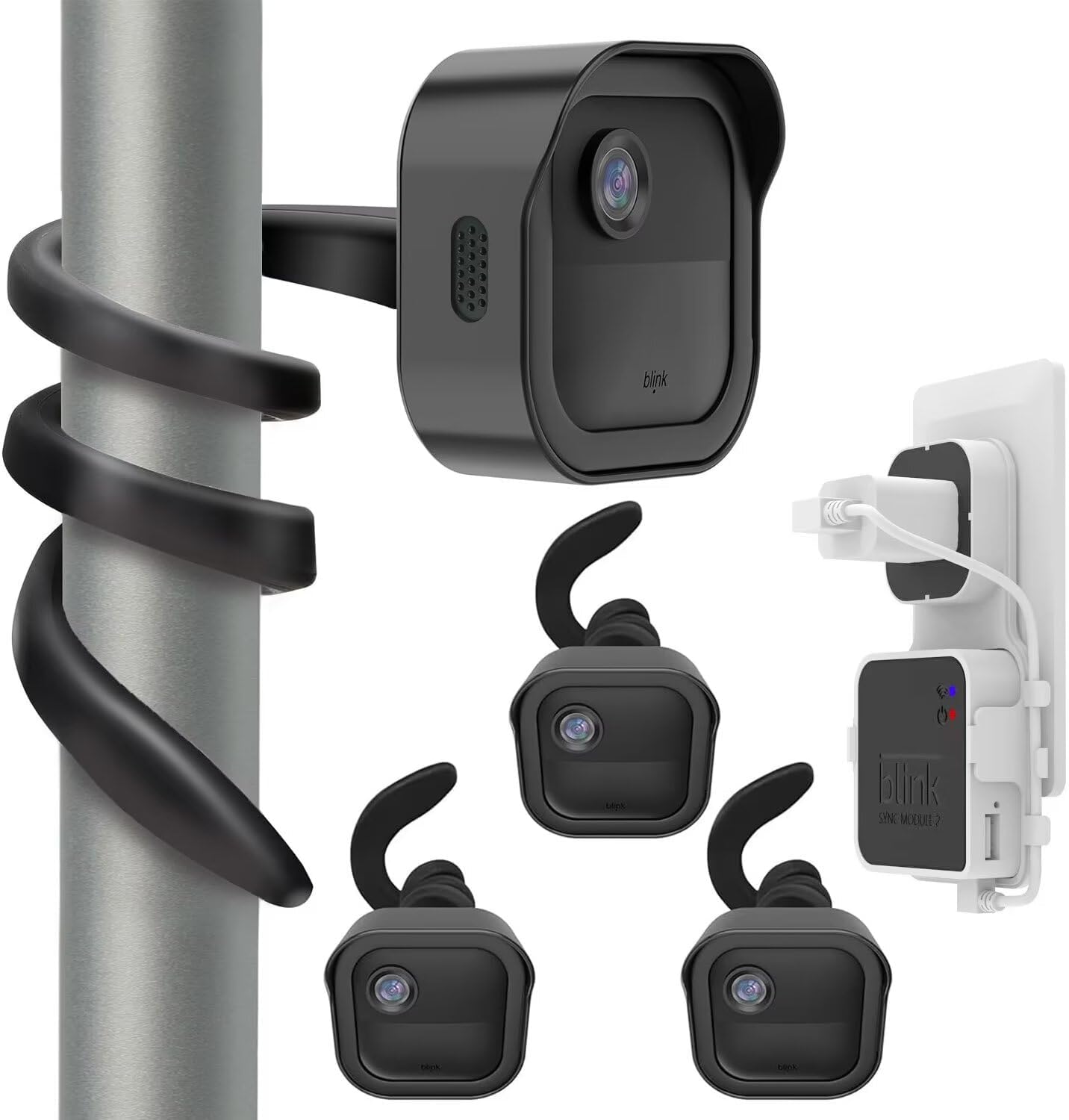 Blink Outdoor 4 Flex Mount Trio & Sync Module Holder