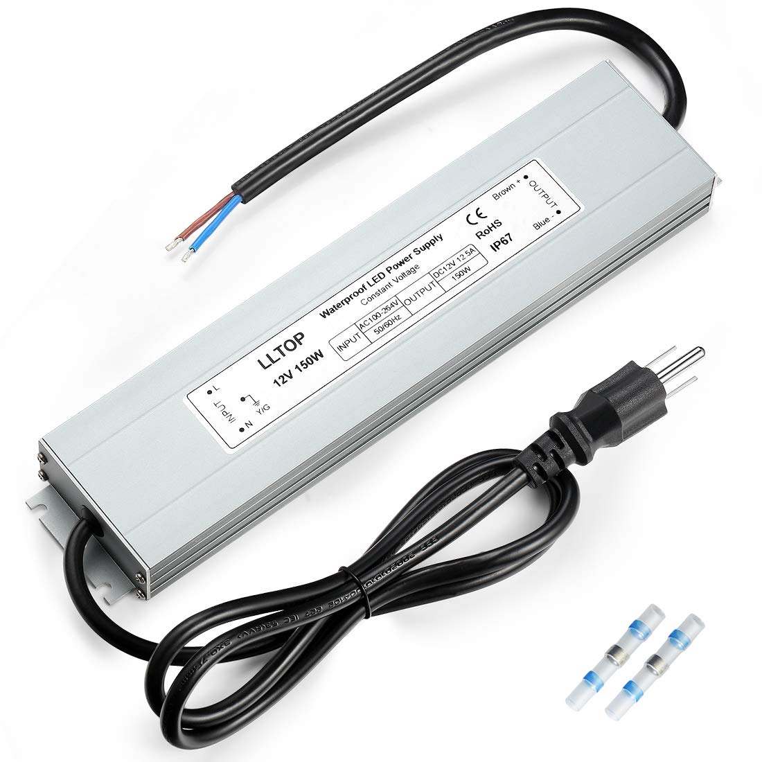 LED Power Supply 150 Watts Waterproof IP67 for Indoor Outdoor Use