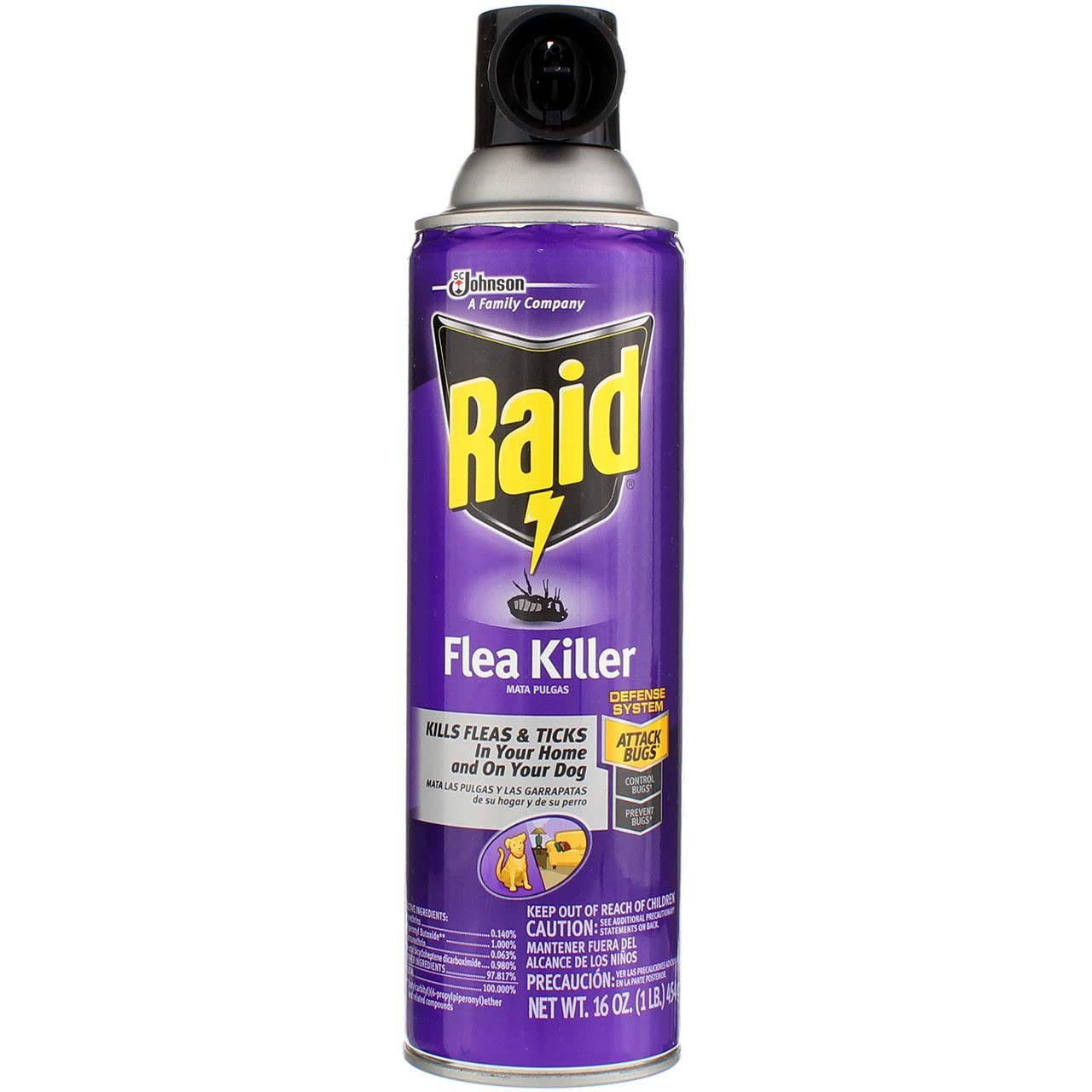 Raid Flea Killer 16 OZ Pack of 3 - Effective Flea Control Solution