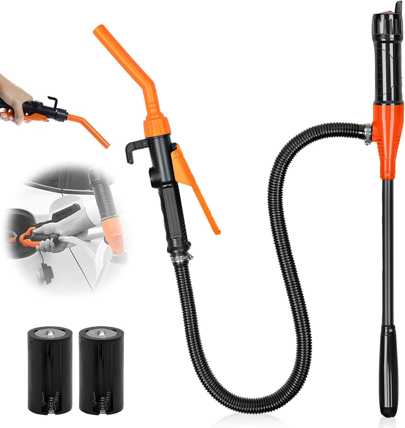 Portable Electric Fuel Pump - Easy Gas Transfer