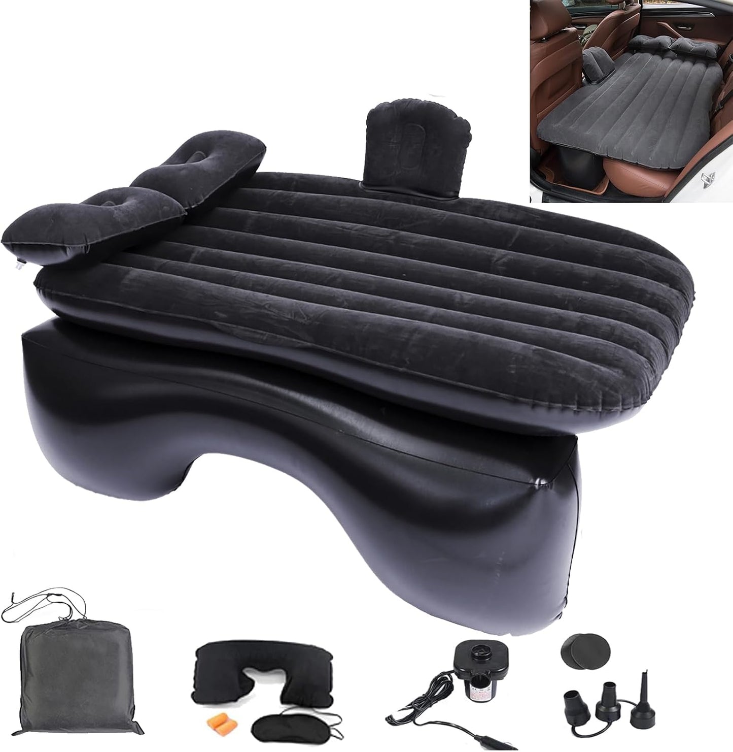 Inflatable Car Air Mattress for Comfortable Travel and Camping