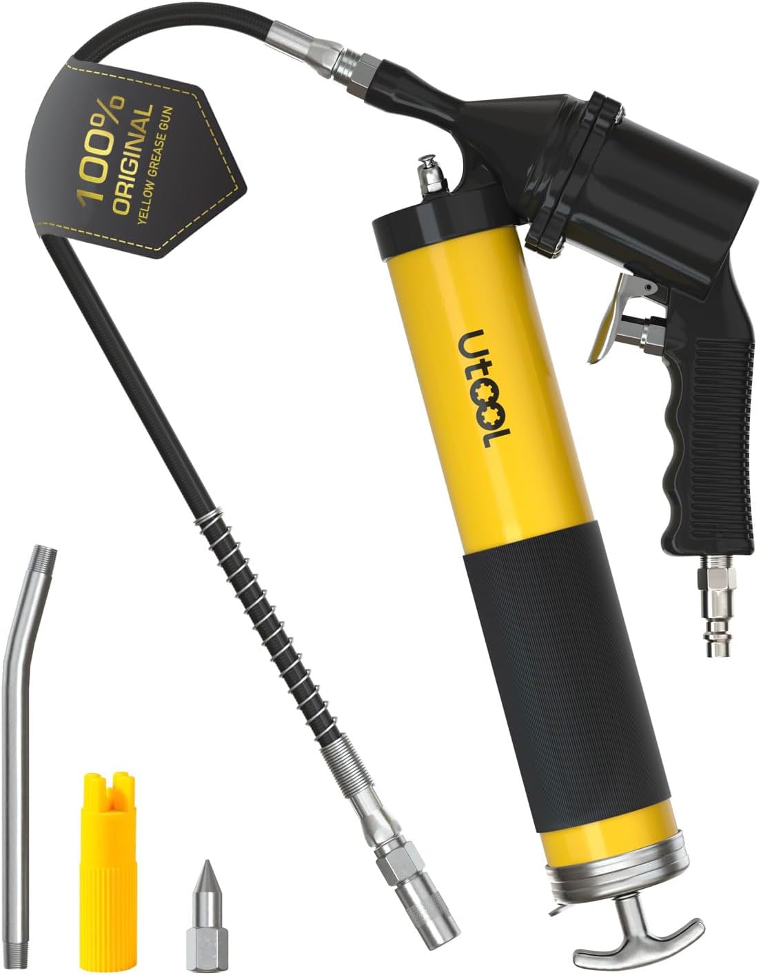 UTOOL Pneumatic Grease Gun Kit with 6000 PSI Power Performance