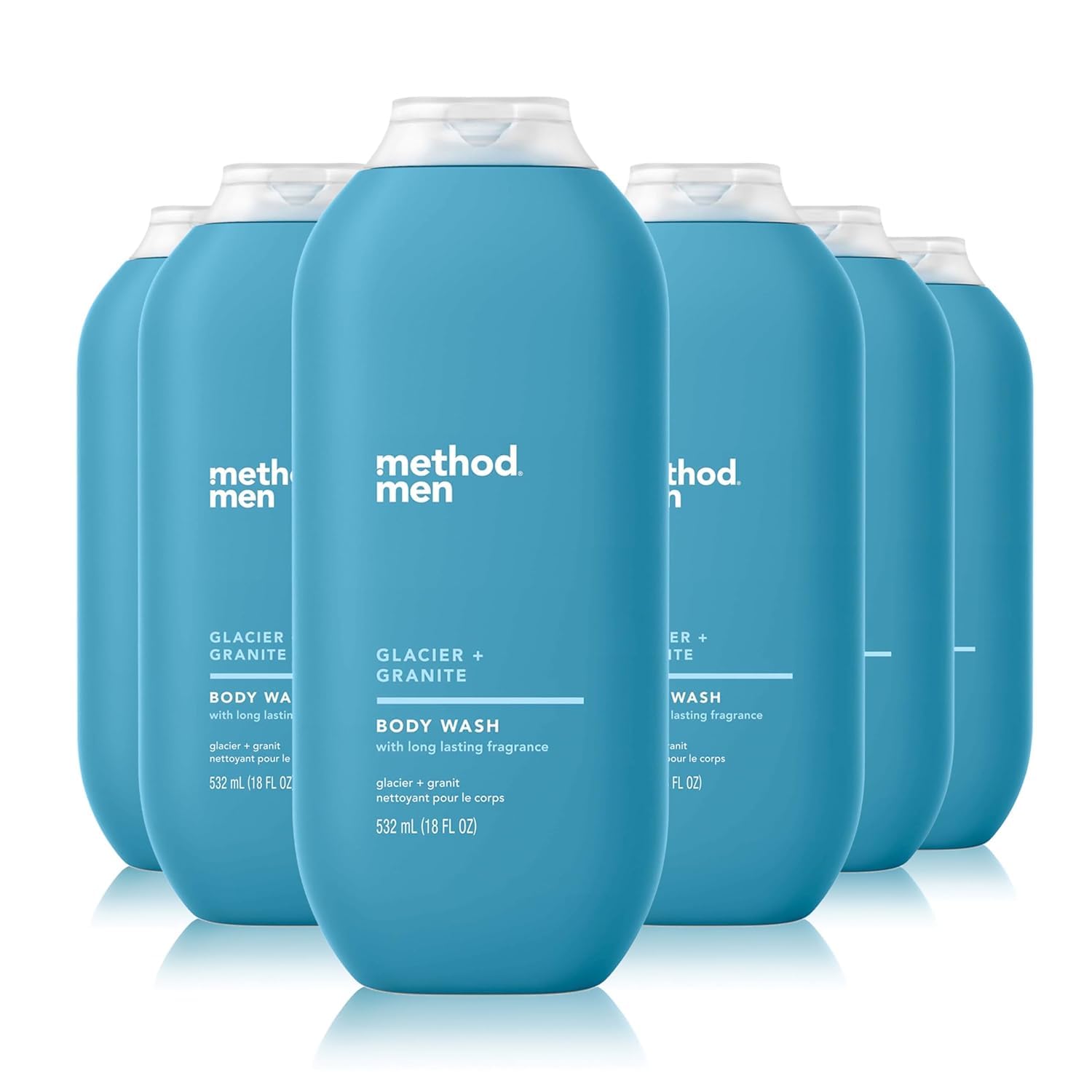 Method Men Body Wash Glacier + Granite - Paraben Free Cleanser