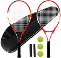 Tennis Rackets Set for Beginners with Balls and Carry Bag