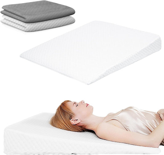 Wedge Pillow for Sleeping, Snoring, Back Support, 5in Height