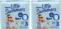 Swim Diapers Size 3 (16-26 lbs) Pack of 2 - Leak Guard Swimwear Fit