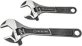 Crescent Wide Jaw Adjustable Wrench Set 6in & 10in - Durable Grip