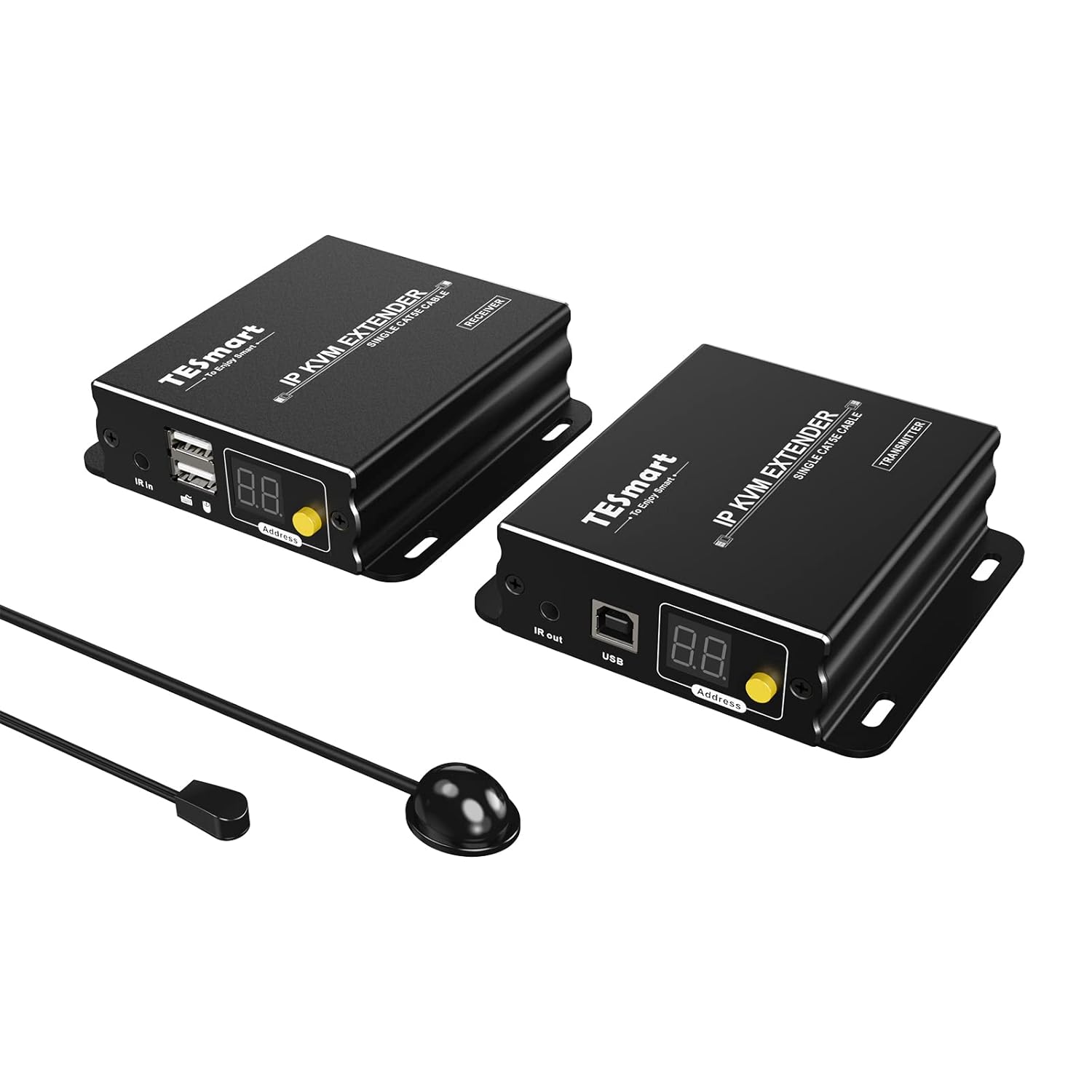 TESmart HDMI KVM Extender: 1080P, 120m Range, Remote Control