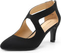 Womens Pointed Toe Kitten Heels Pumps - Comfortable Dress Shoes