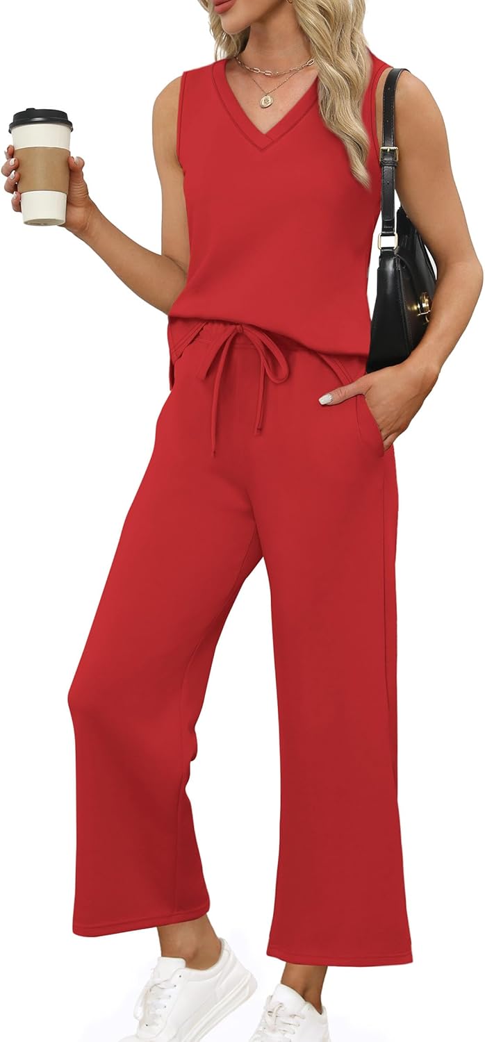 XIEERDUO Two Piece Sets for Women Summer Vacation Travel Outfits