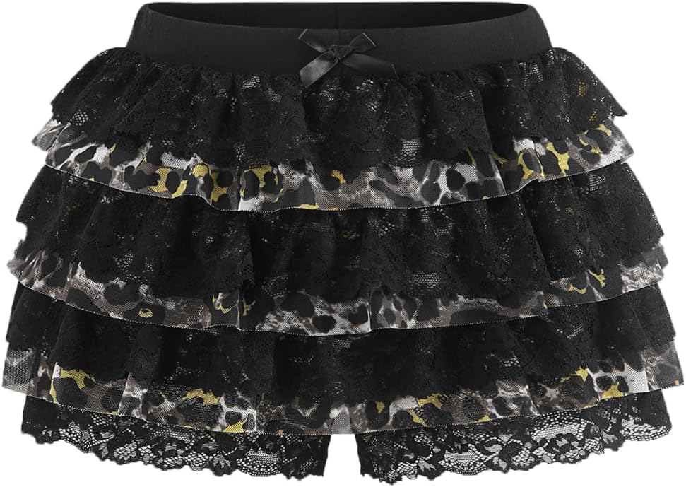 Women Y2K Lace Multi-Layered Bloomers for Trendy Style