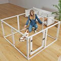 Clear Acrylic Dog Play Pen Indoor - 39 in 8-Panel Pet Enclosure