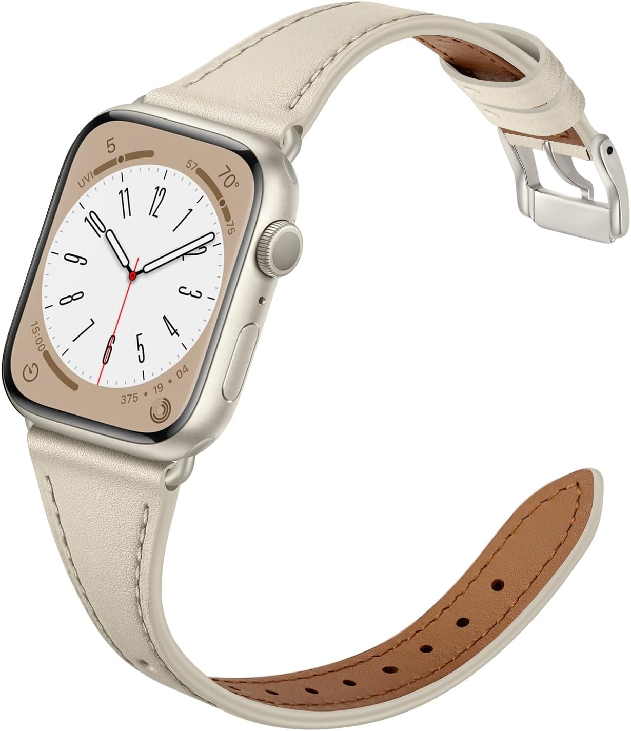 Stylish Genuine Leather Apple Watch Band - Compatible with Series SE-10 Women