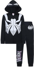 Marvel Spider-Man Miles Morales & Venom Boys Zip Up Sweatshirt Set