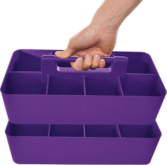 Portable DIY Tool Caddy with 8 Dividers for All Your Needs