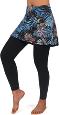 Women Tennis Skirted Leggings with Pockets - Capri Skort Comfort