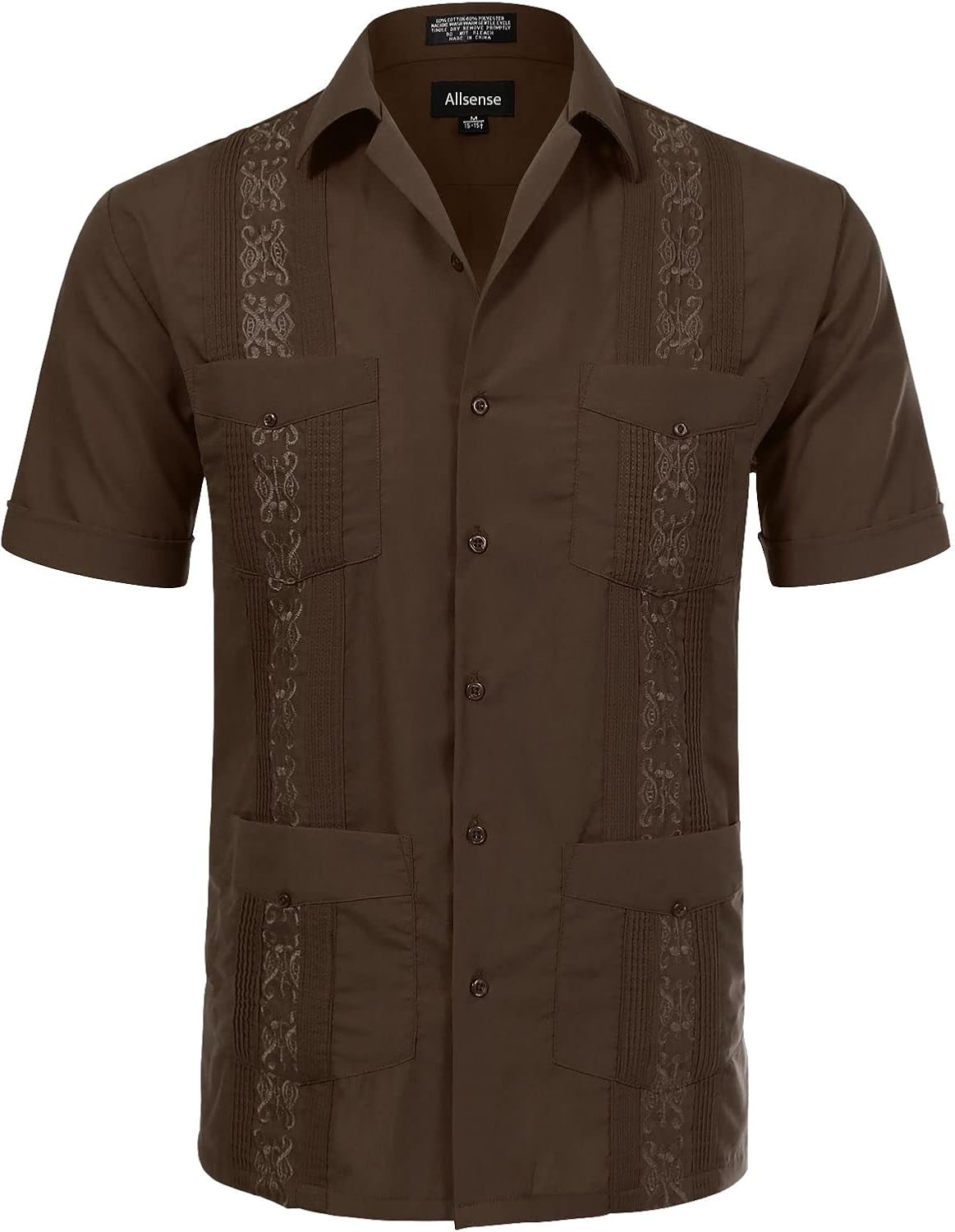 Allsense Men's Short-Sleeve Button-Down Guayabera Shirt Review
